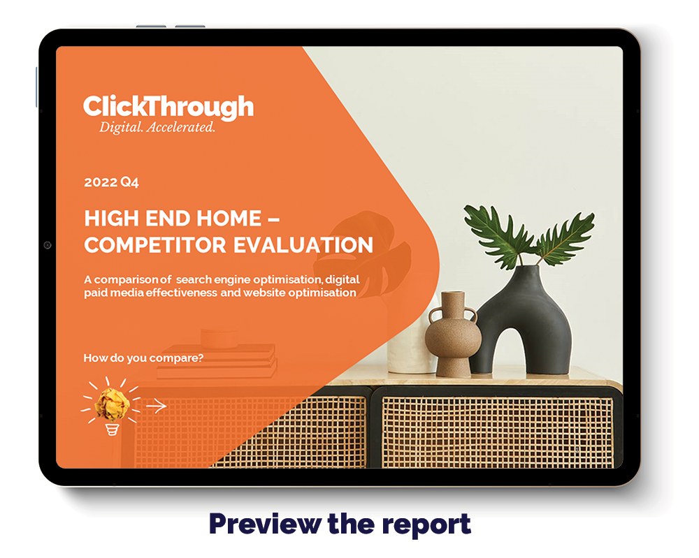 UK High End Home Brands Digital Marketing Benchmark Report, Q4 2022